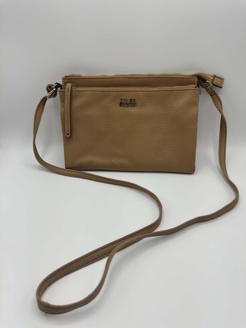 ✨ Tyler Rodan Honey Tan Multi-Pocket Built-In Wallet Crossbody NWOT ✨